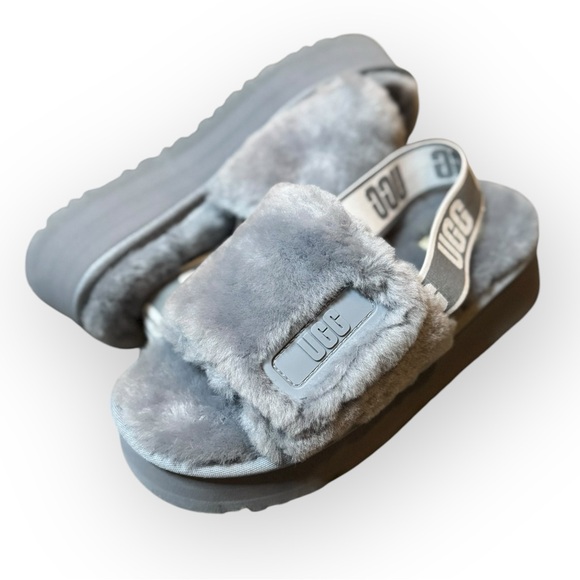 ***SOLD*** NWOB UGG Fuzzy Platform Slippers – Women’s Size 7 – New Without Box! - Picture 3 of 6